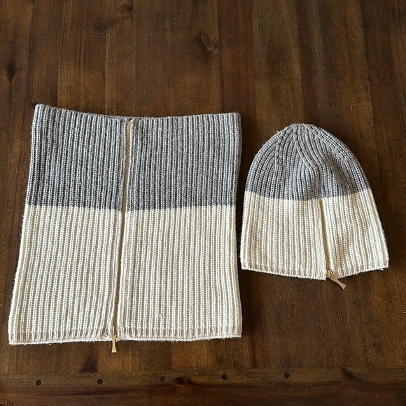 kate spade Accessories - Kate Spade hat and scarf neck warmer with zipper